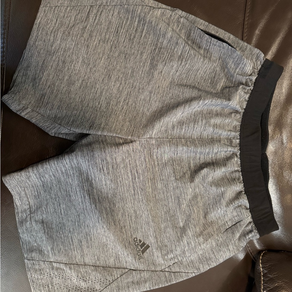 Adidas Heather Gray Performance Shorts